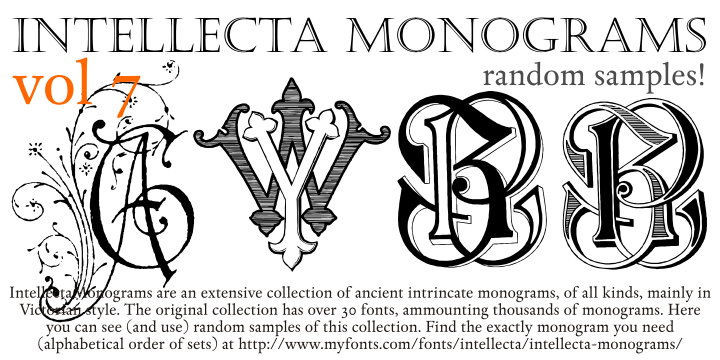 Intellecta Monograms Random Samples Seven